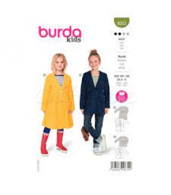 BURDA πατρον   παλτό παιδικά 9253